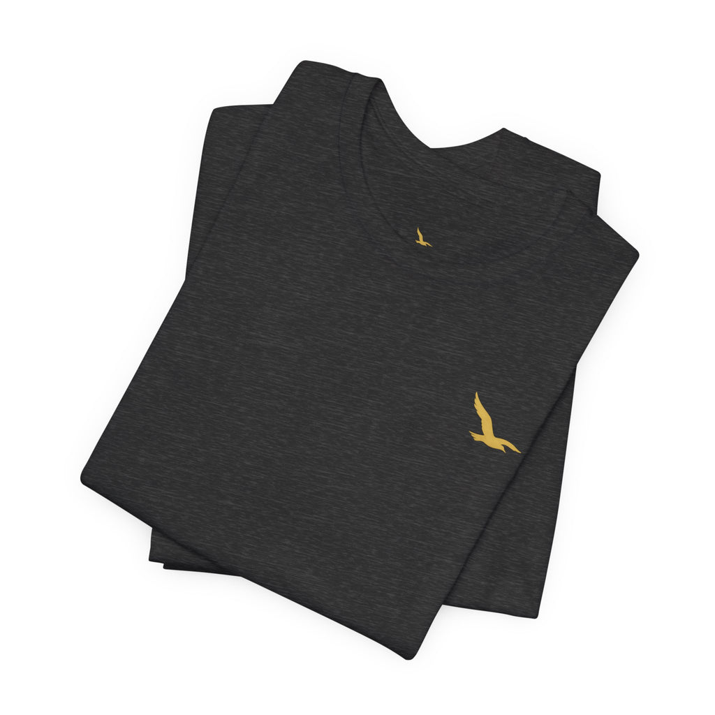 Be Still. Be Rooted. Be Free. Bella+Canvas Unisex Tee — Signature Three-Placement Design  Description