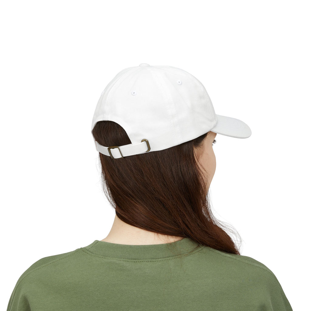 Find Your Still Dad Cap — Minimalist Embroidered White Baseball Hat