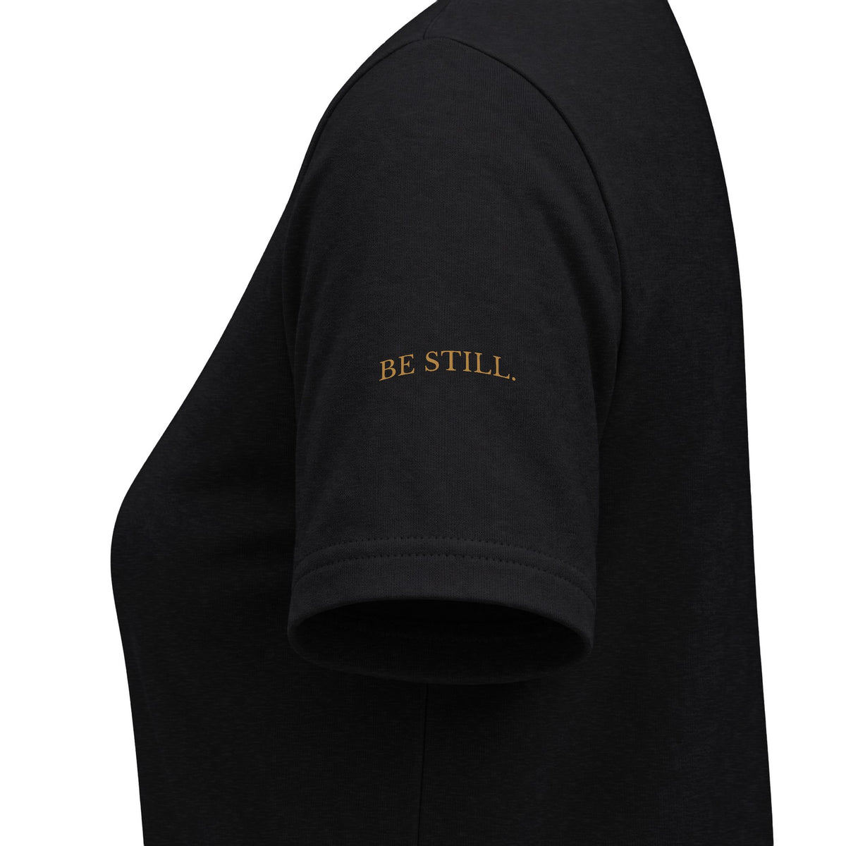 Be Still. Women’s V-Neck Tee — Signature STL Rooted Design