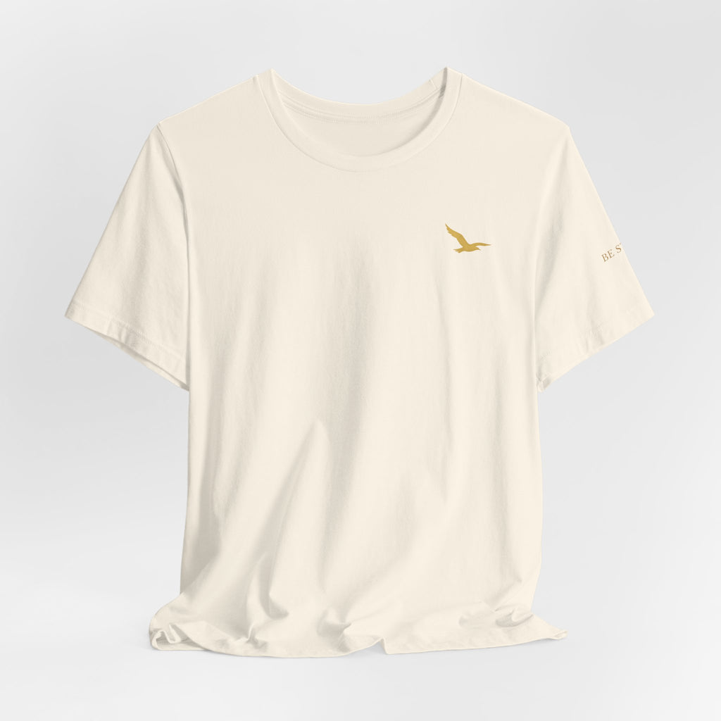 Be Still. Be Rooted. Be Free. Bella+Canvas Unisex Tee — Signature Three-Placement Design  Description