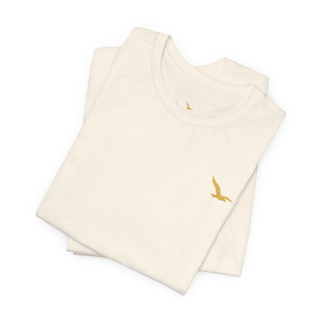 Be Still. Be Rooted. Be Free. Bella+Canvas Unisex Tee — Signature Three-Placement Design  Description