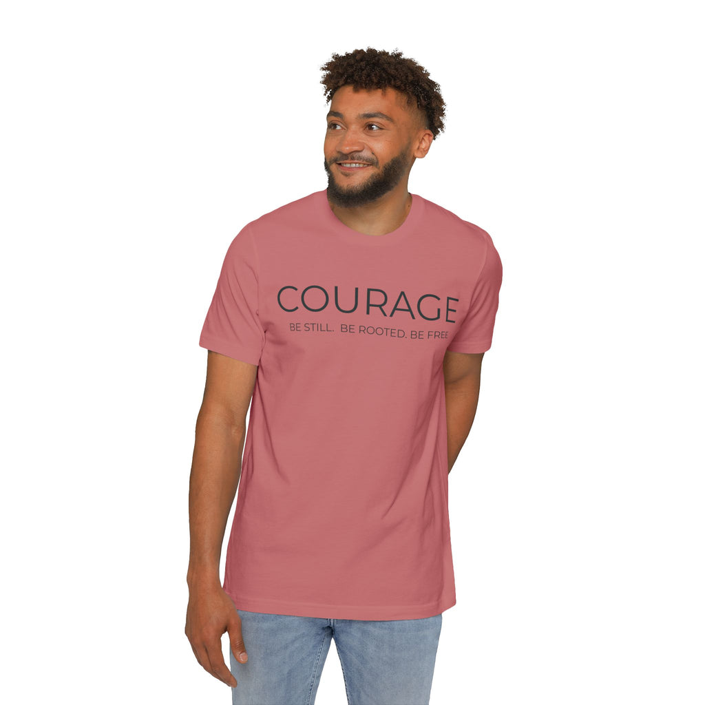 COURAGE Tee — Be Still. Be Rooted. Be Free. | STL Rooted Yoga