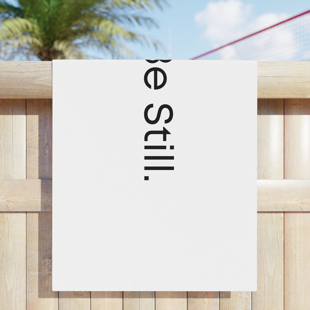 Be Still Beach Towel – Minimalist Yoga & Meditation Towel
