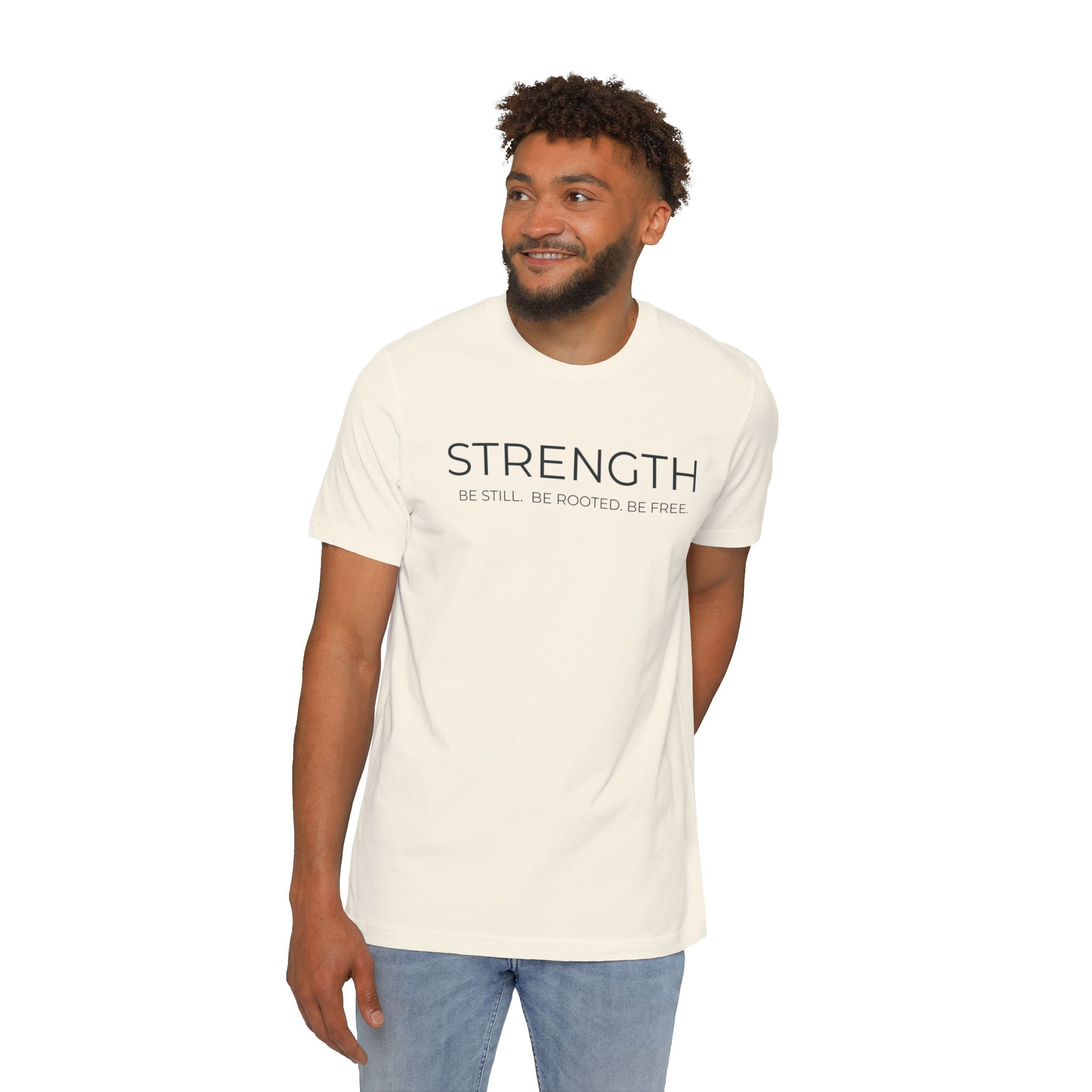 STRENGTH Tee — Be Still. Be Rooted. Be Free. | STL Rooted Yoga