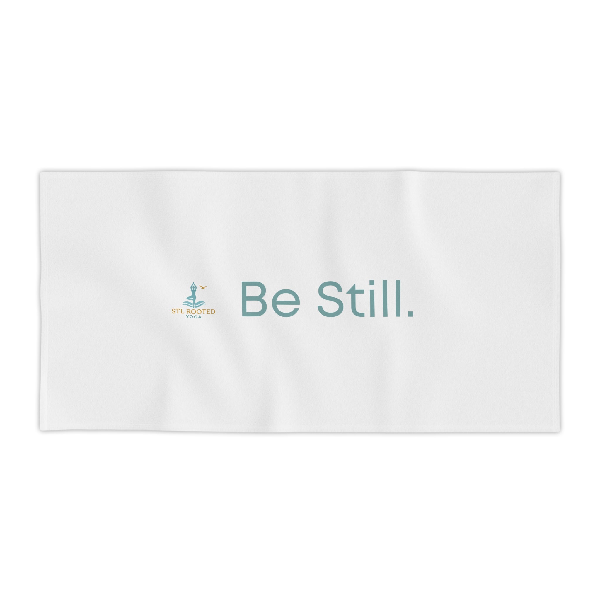 Be Still Beach Towel — Calm Coastal Yoga & Meditation Towel