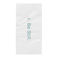 Be Still Beach Towel — Calm Coastal Yoga & Meditation Towel