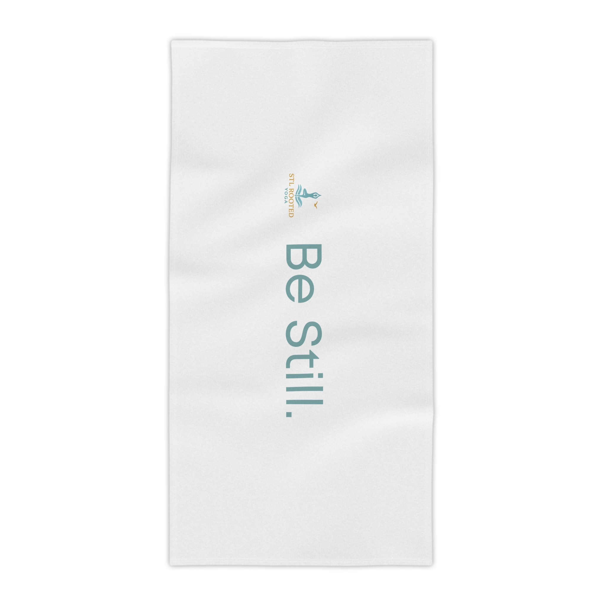 Be Still Beach Towel — Calm Coastal Yoga & Meditation Towel