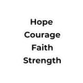 HOPE · FAITH · COURAGE · STRENGTH Sticker Sheet | STL ROOTED