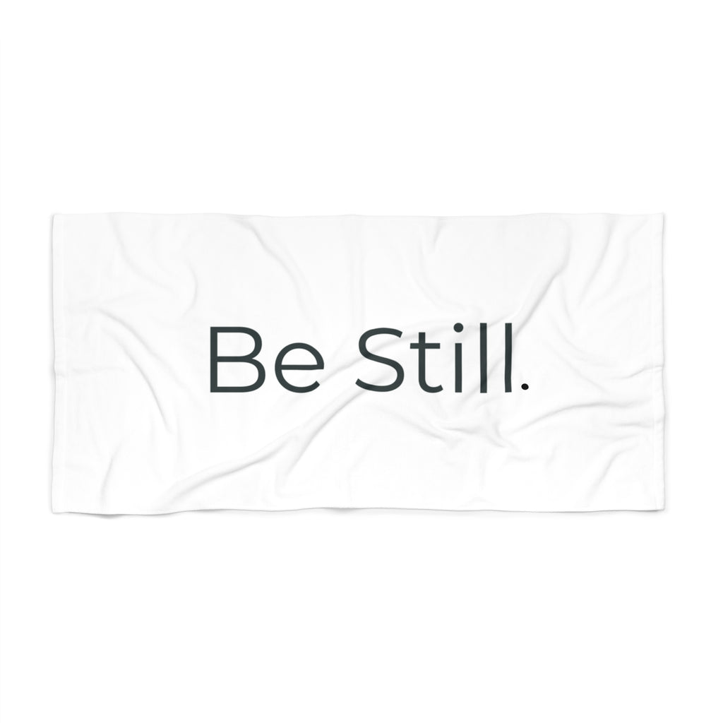Be Still. Beach Towel | STL Rooted Yoga